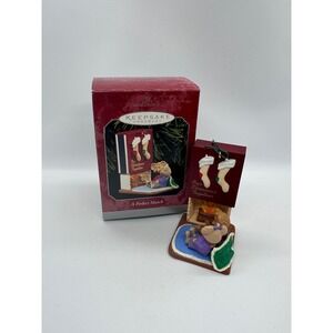 Vintage Hallmark Ornament A Perfect Match Mouse 1998. Vintage Christmas Holiday
